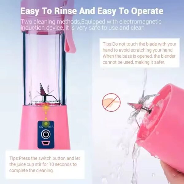 3mml USB Juicer Cup Portable Juicer Blender Householder Fruit Mixier Six Blender Rechargeable Fruit Mixing Machine